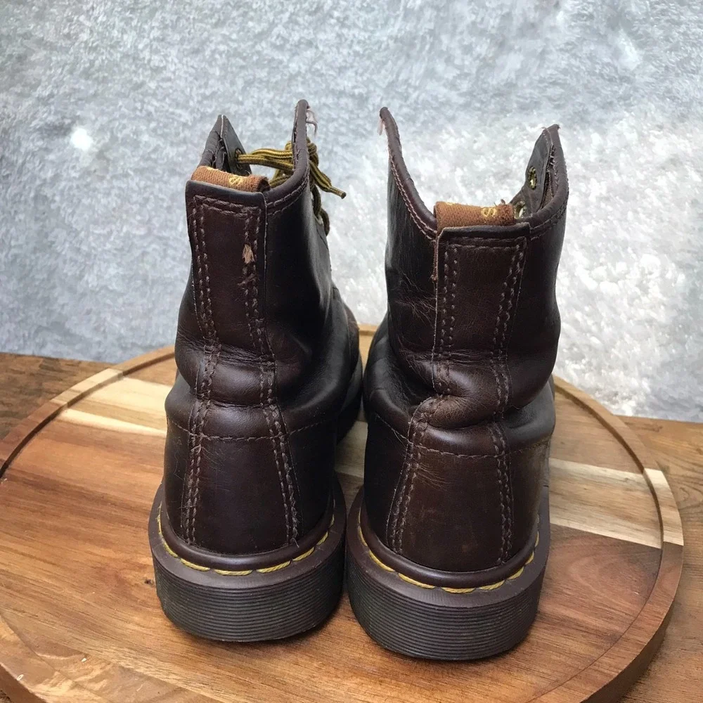 Dr Doc Martens 1460 8-Eye Boots Mens US 7 Aztec Crazy Horse Leather England Made